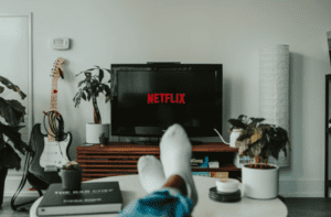 watching tv